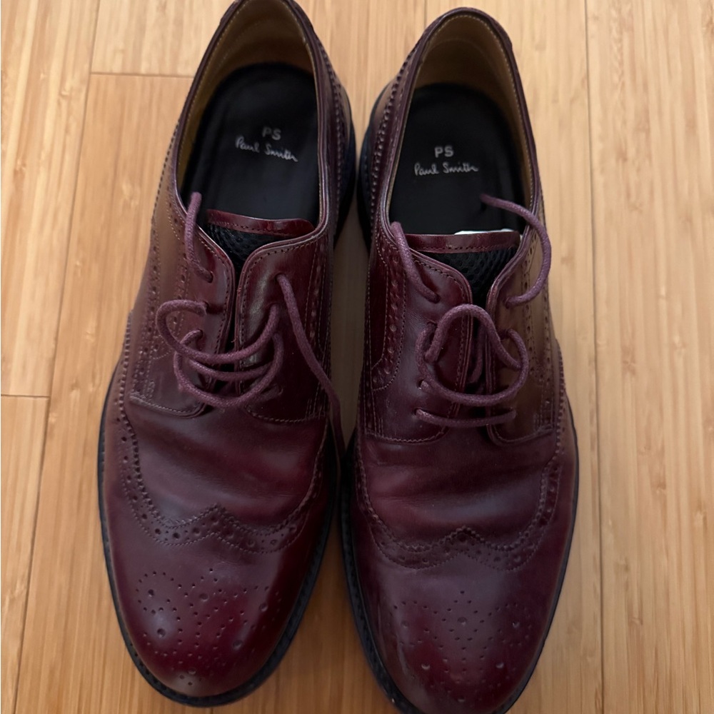 Paul Smith Burgundy Leather Derbys